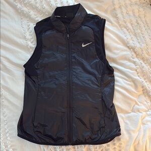 Nike Black Windbreaker Running Vest